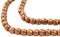 The Bead Chest 8mm Round Copper Beads - Full Strand of African Metal Spacer Beads